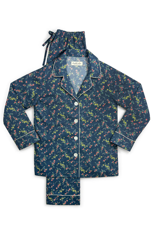 Navy Elizabeth Organic Cotton Liberty of London Pajamas