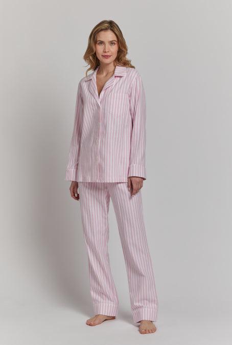 Pink Stripe Portuguese Flannel Pajamas