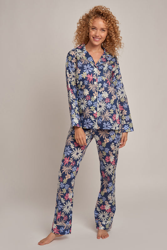 Cotton Voile Pajamas Navy Daisy (Last Chance!)