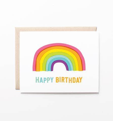 Rainbow Happy Birthday Card