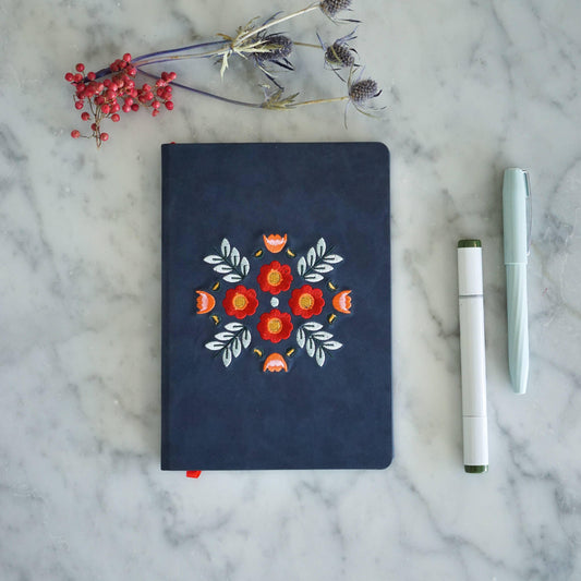 Evelynn Embroidered Layflat Journal